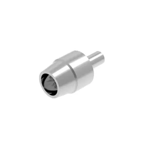 1.3mm EZ Metal Gun Muzzle Short Silver (1.3/0.8mm outer/inner diameter with 0.5mm peg x 1.5mm long w/o peg) (10 pieces)