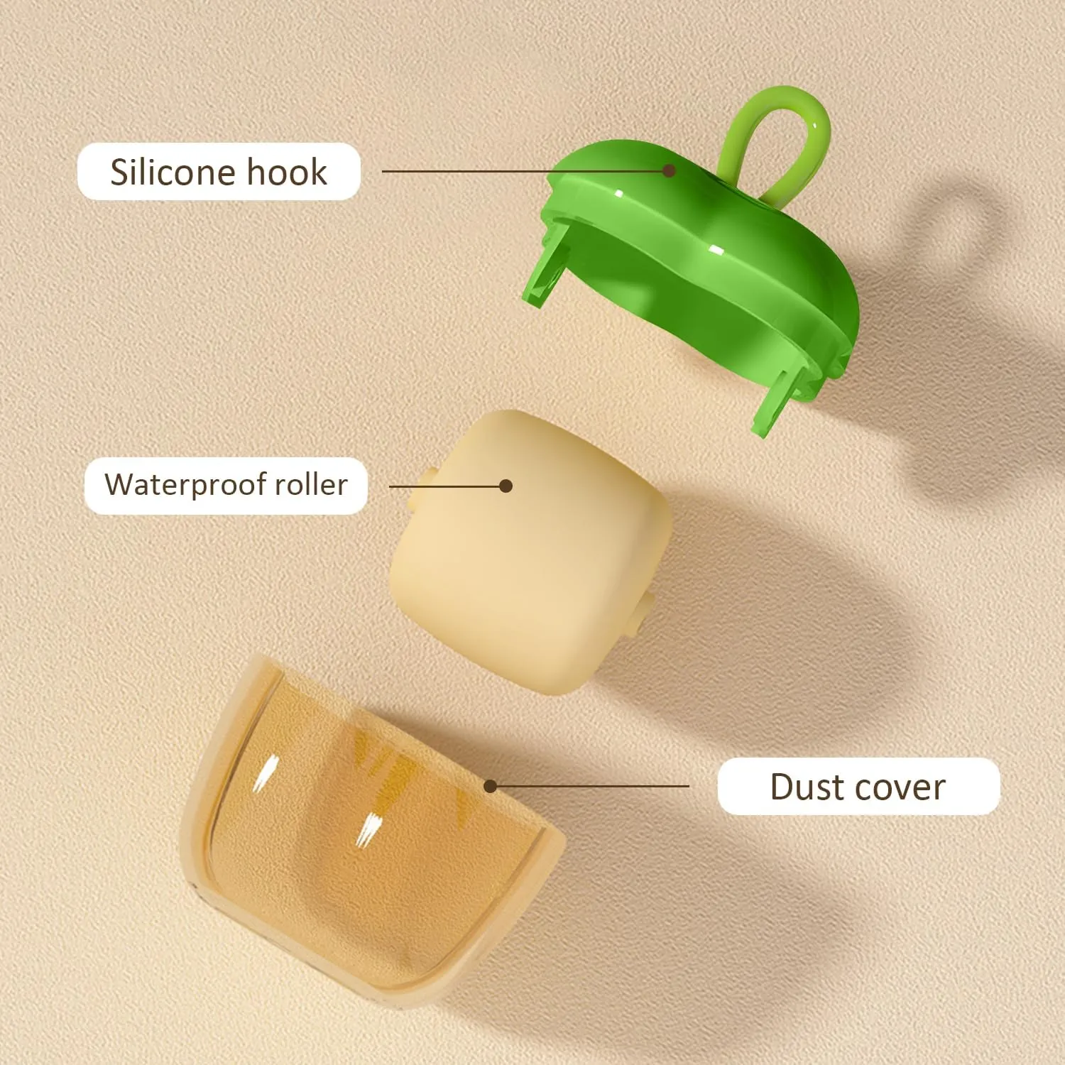 2Pcs Reusable Lint Roller,Portable Mini Travel Lint Roller,Washable Sticky Roller,Mini Pet Hair Removal Tool,Easy Removing Hair on Clothes Sofa Bed Carseat (Green Red)
