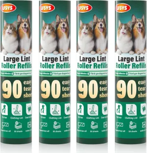 9.45 Inch Extra Sticky Lint Roller Refills 6 Pack (522 Sheets)  Durable and Sticky Rolls with Easy-Tear Perforations for Effortless Pet Hair and Lint Cleaning on Furniture, Carpets, and Clothes