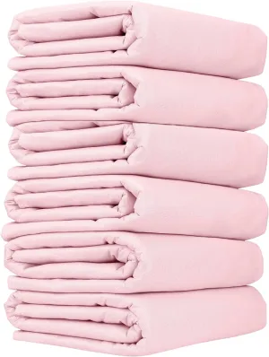 AbsorbEase Washable Underpads - Large Bed Pads for use as Incontinence Bed Pads, Reusable Pet Pads, Great for Dogs, Cats, Bunny, Seniors Bed Pad ((Pack of 6 - 34x36)), Pink