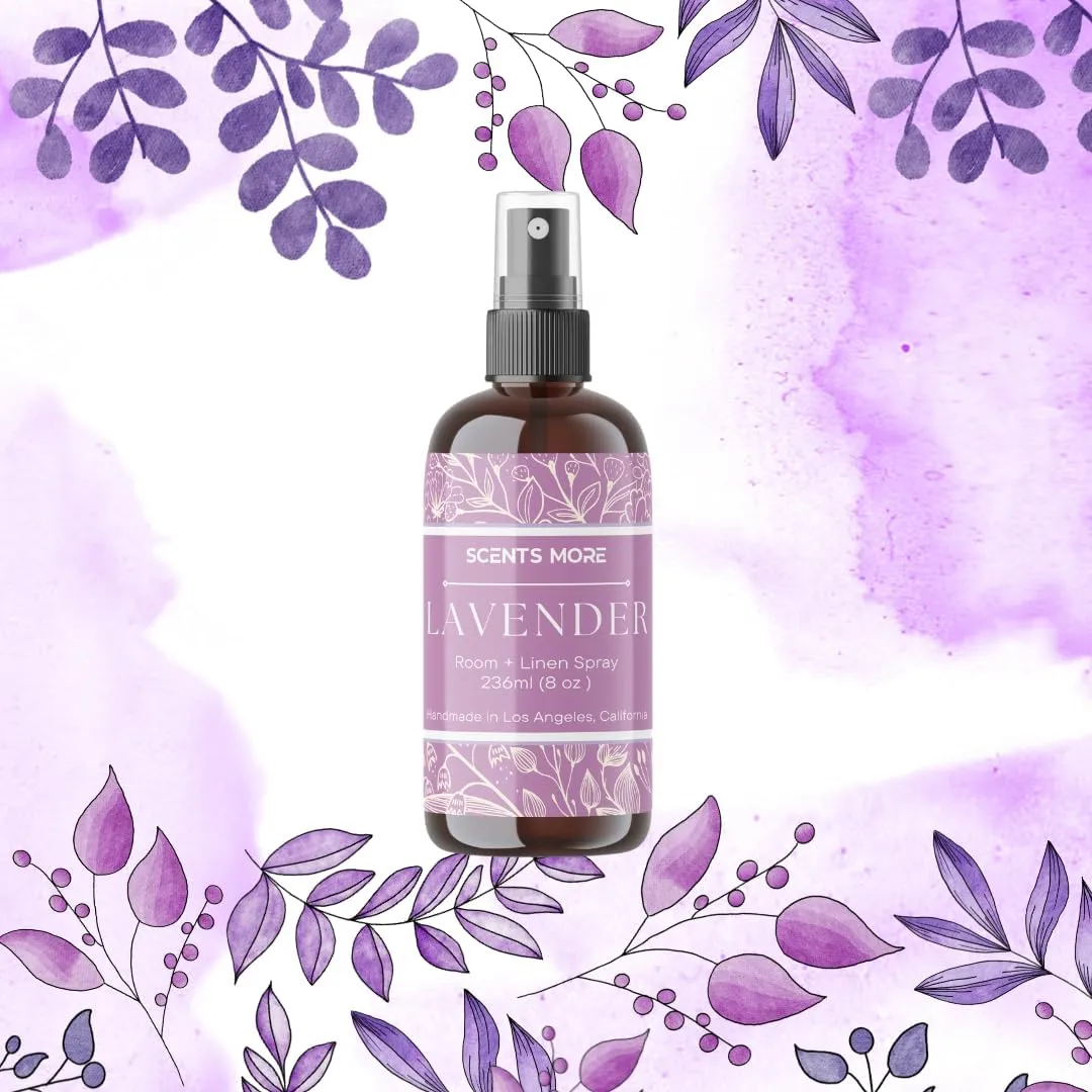 Air Freshener Spray for Bathroom | Room Spray | Linen Fabric Spray | Room Fresheners & Toilet Spray | Pooph Odor Eliminator | Small Spaces Air Freshener - 8oz Lavender Spray