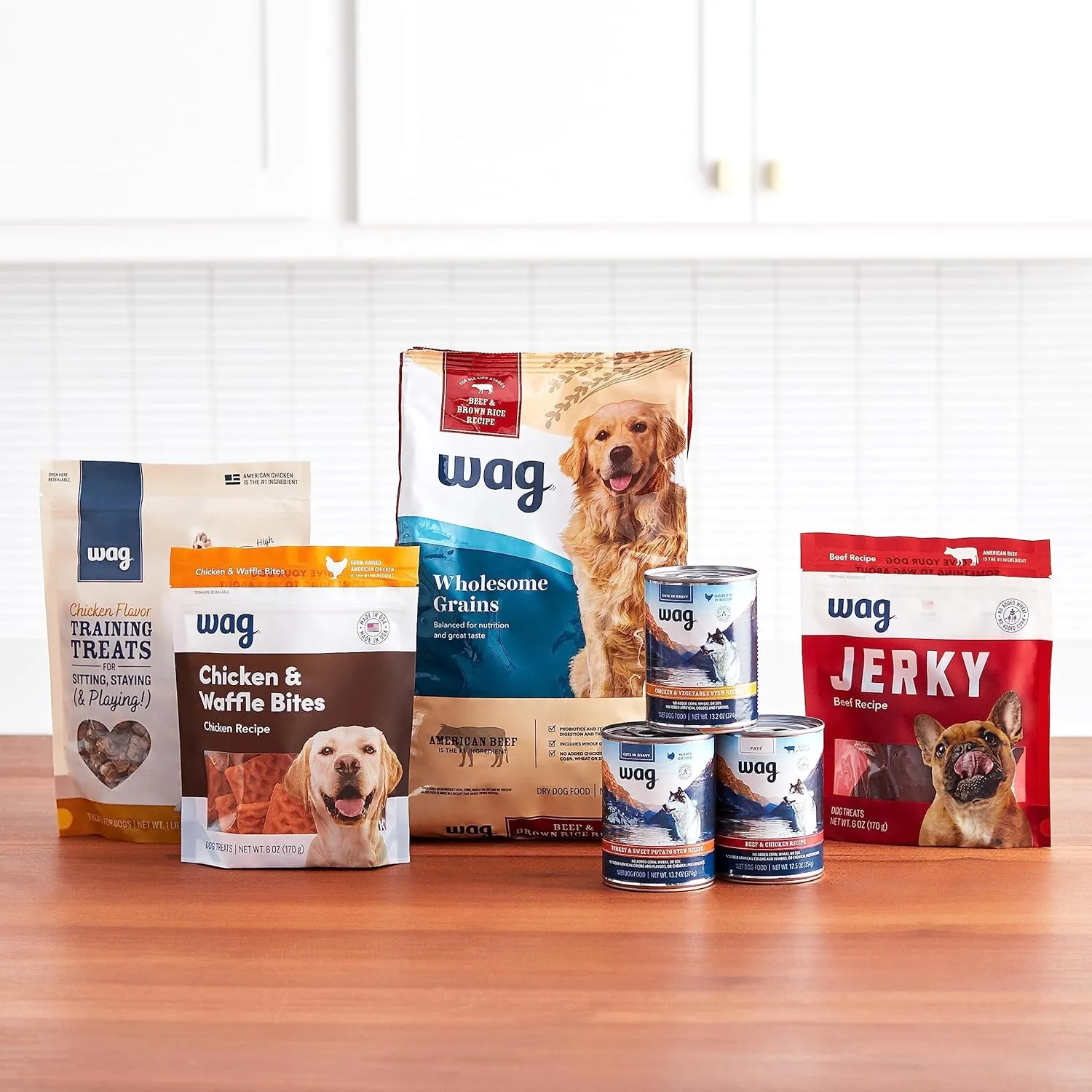 Amazon Brand - Wag Wholesome Grains Dry Dog Food with Salmon and Brown Rice, 30 lb Bag (Pack of 1)