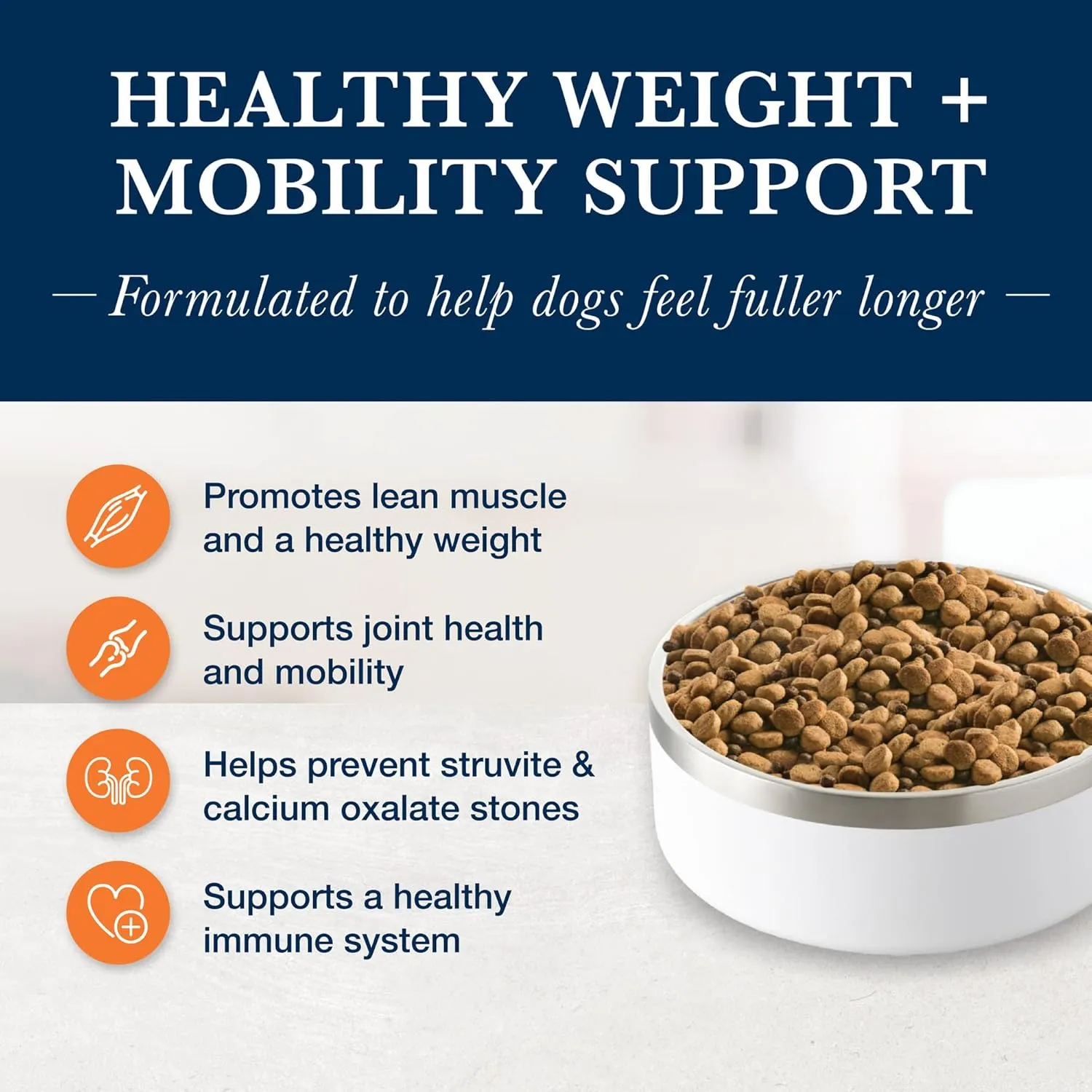 Blue Buffalo Natural Veterinary Diet W M Dry Dog Food, Weight Management   Mobility Formula, Veterinarian Prescription Required, Salmon, 22-lb Bag