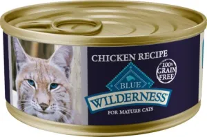 Blue Buffalo Wilderness Chicken Mature Adult Canned Cat Food - 5.5 Oz - Case of 24