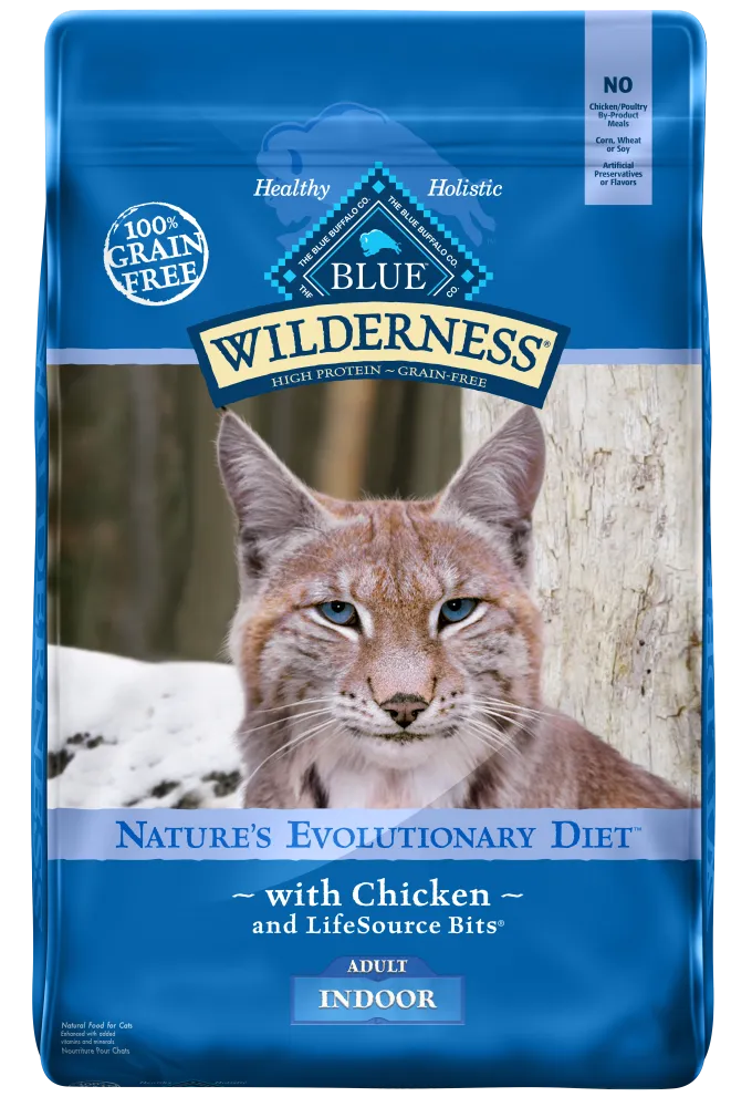 Blue Buffalo Wilderness Grain Free Chicken Recipe Indoor Dry Cat Food