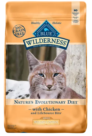 Blue Buffalo Wilderness Grain Free Weight Control Chicken Recipe  Dry Cat Food