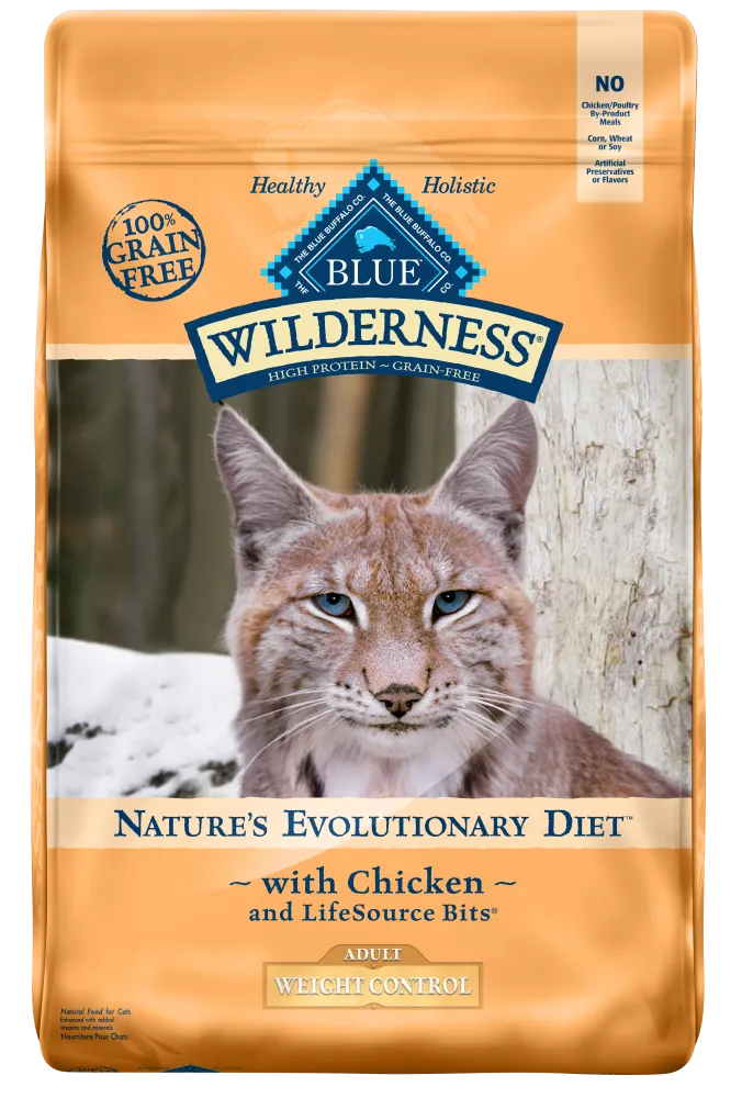Blue Buffalo Wilderness Grain Free Weight Control Chicken Recipe  Dry Cat Food