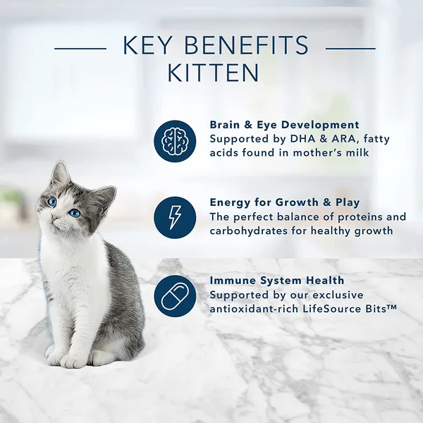 BLUE Tastefuls Healthy Growth Chicken & Brown Rice Recipe Kitten Dry Food, 7lb