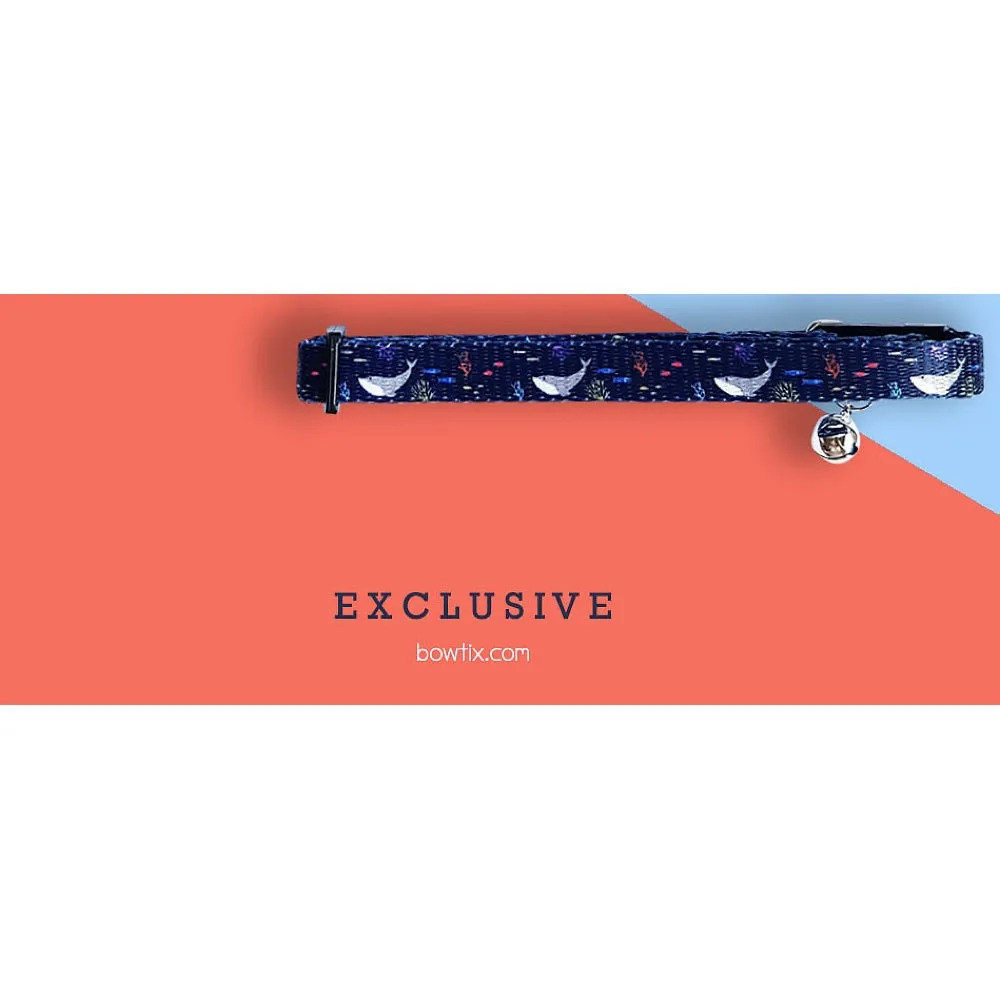 Bowtix Handmade Cat Collar With Removable Bowtie - Cosmic Spaceship