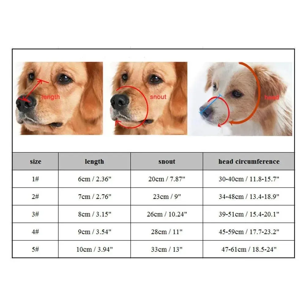 Breathable Silicone Dog Muzzle
