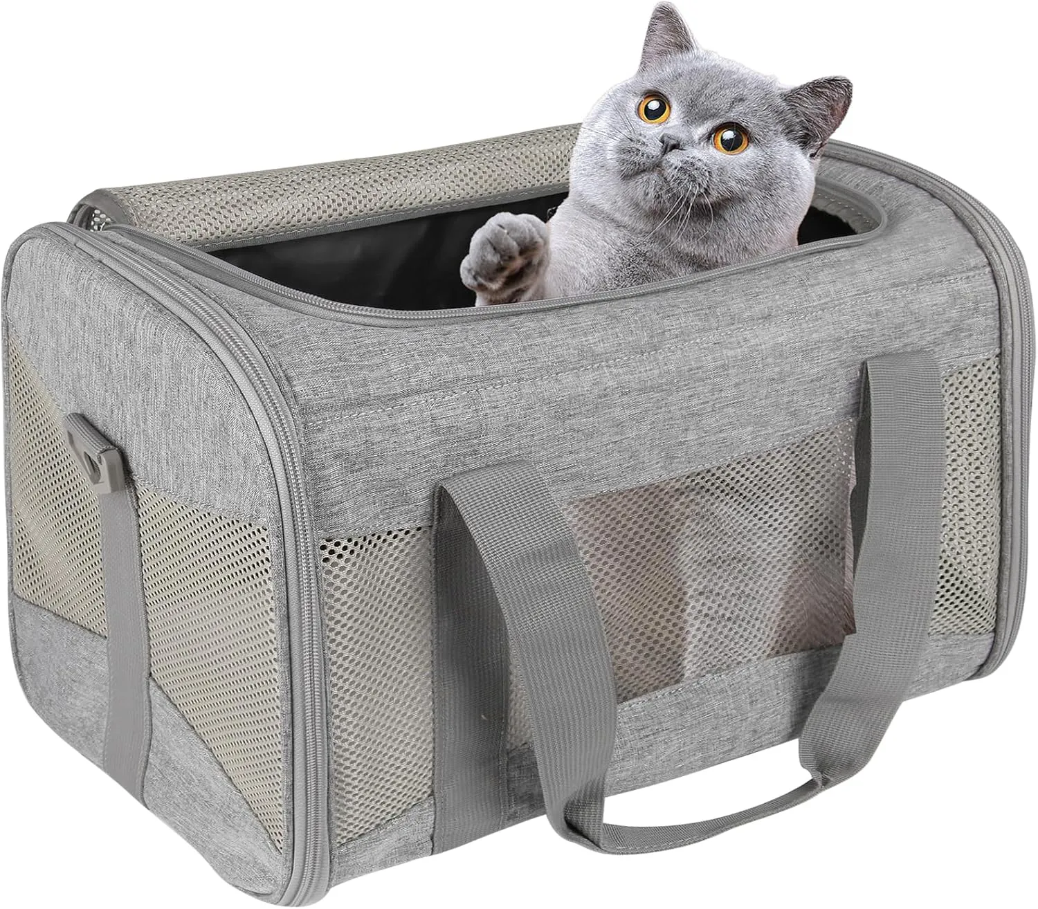 Cat Carrying Case Pet Dog Carrier Soft-Sided Cat Bag Airline Approved