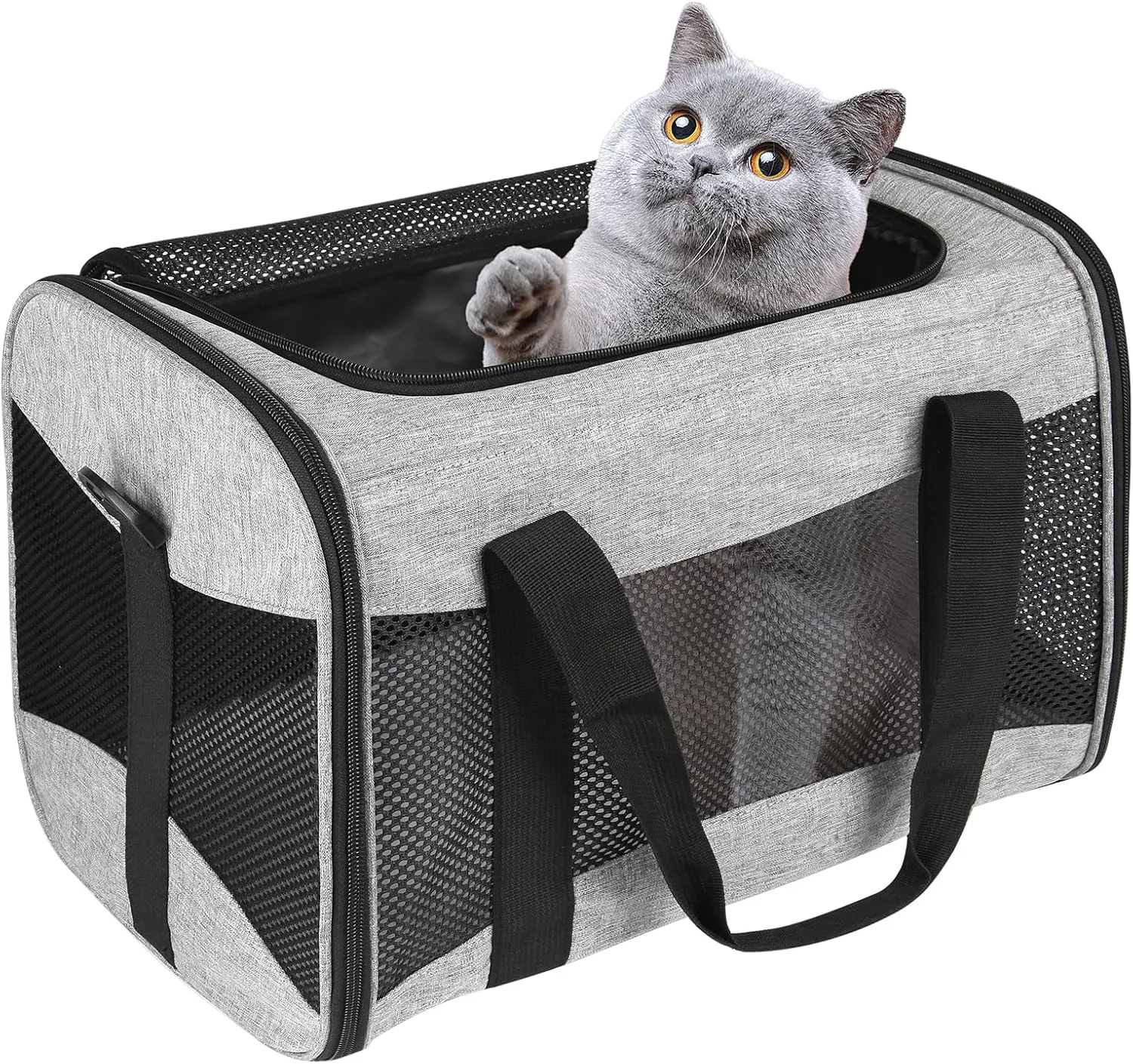 Cat Carrying Case Pet Dog Carrier Soft-Sided Cat Bag Airline Approved