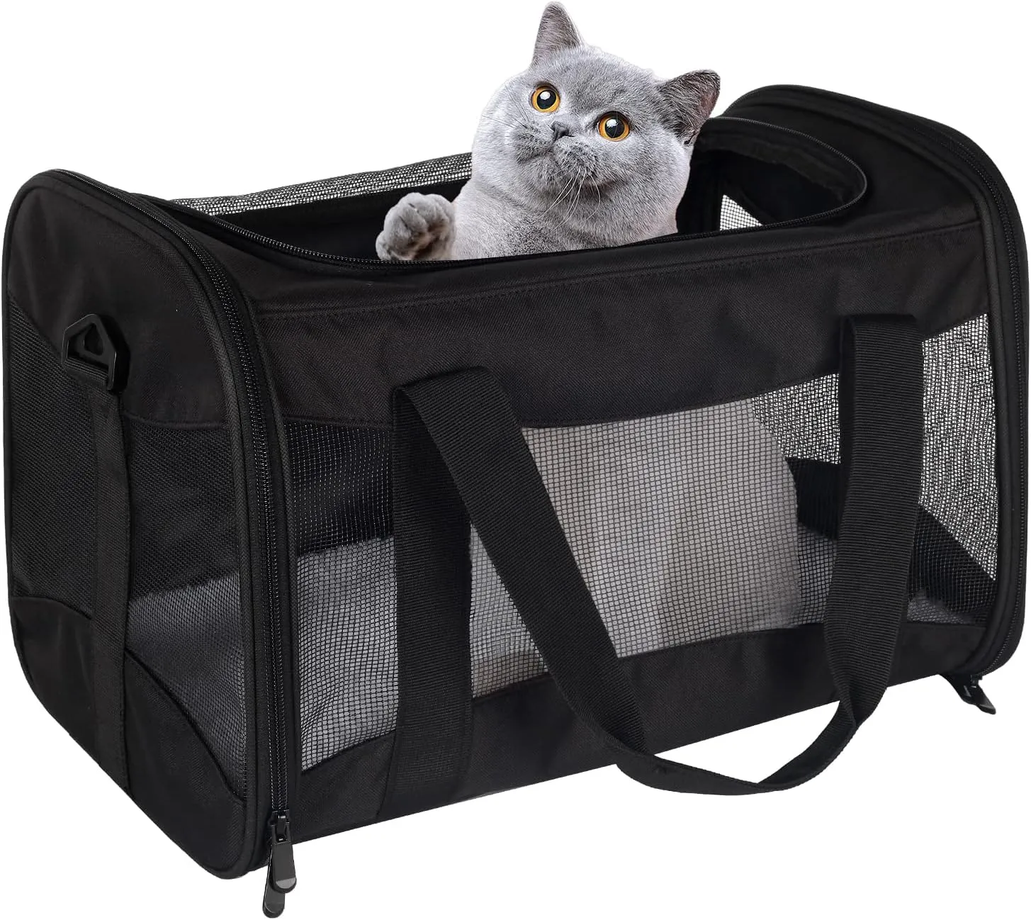 Cat Carrying Case Pet Dog Carrier Soft-Sided Cat Bag Airline Approved