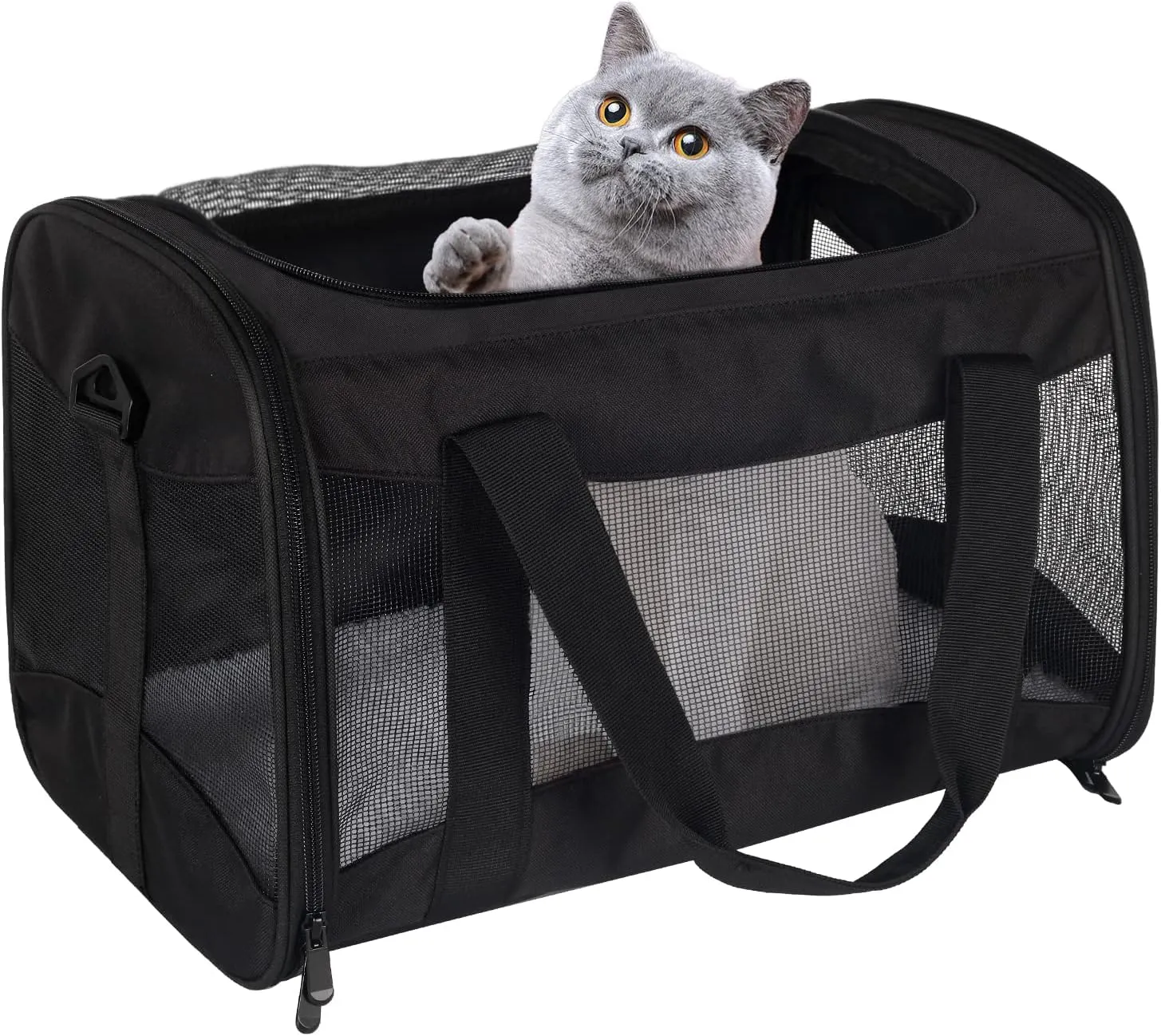 Cat Carrying Case Pet Dog Carrier Soft-Sided Cat Bag Airline Approved