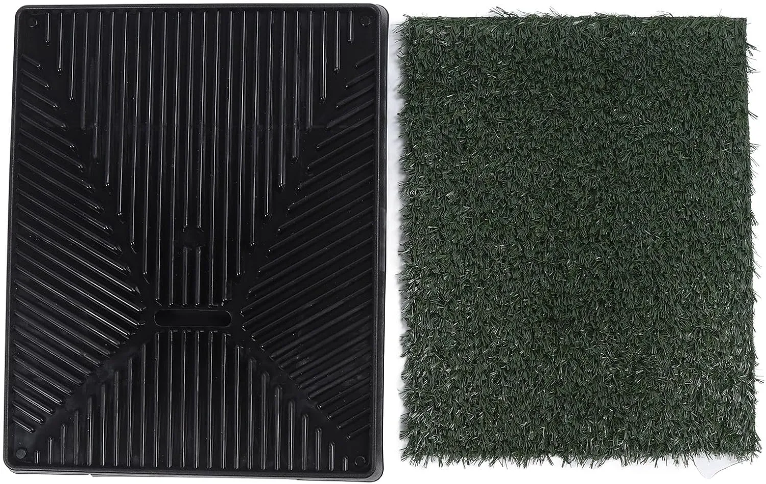 Dog Grass Potty Pad Easy to Clean 3 Layer System Reusable Puppy Training Artificial Grass Potty Indoor Small Dog (S 10x7x4cm / 3.9x2.8x1.6in)