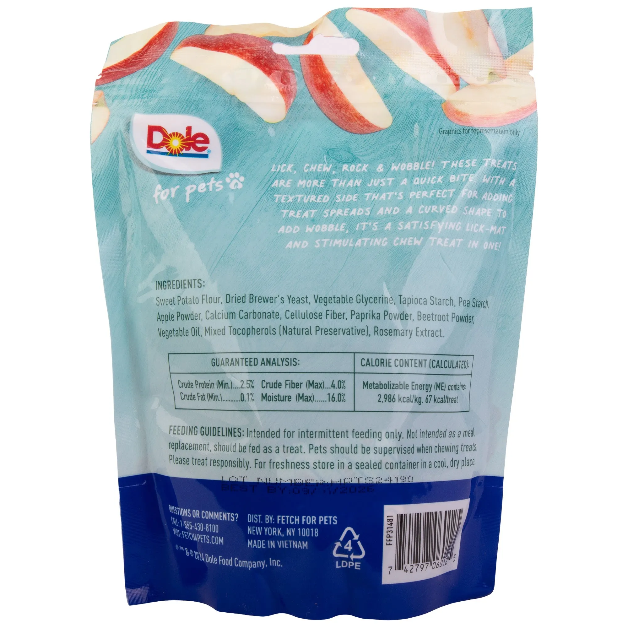 Dole for Pets Freshly Fetched Lasting Chew - Small Breed