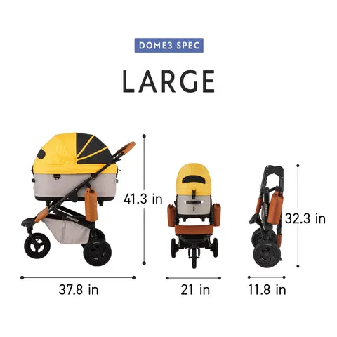 Dome 3 Pet Stroller: Earth Black