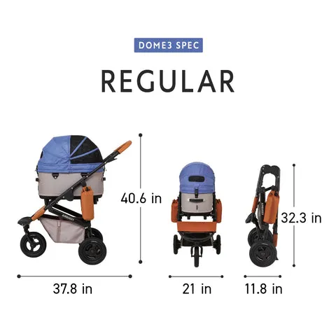 Dome 3 Pet Stroller: Earth Black