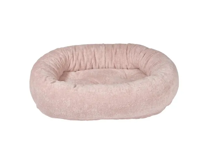 Donut Dog Bed: Pink Champagne