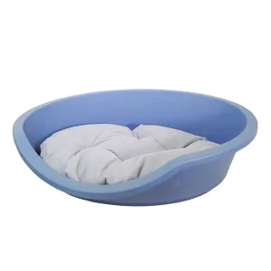 Eco Plastic Pet Bed Slate Blue 60