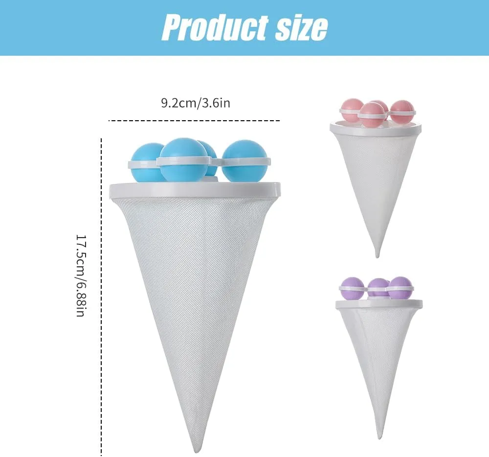 Floating Hair Filtering Mesh Removal, 2025 New Pet Hair Remover for Laundry, Reusable Hair Catcher aWsher Machine, Hair Filter Cleaning Mesh Bag Dog Cat Hair Remover for Laundry (Blue)