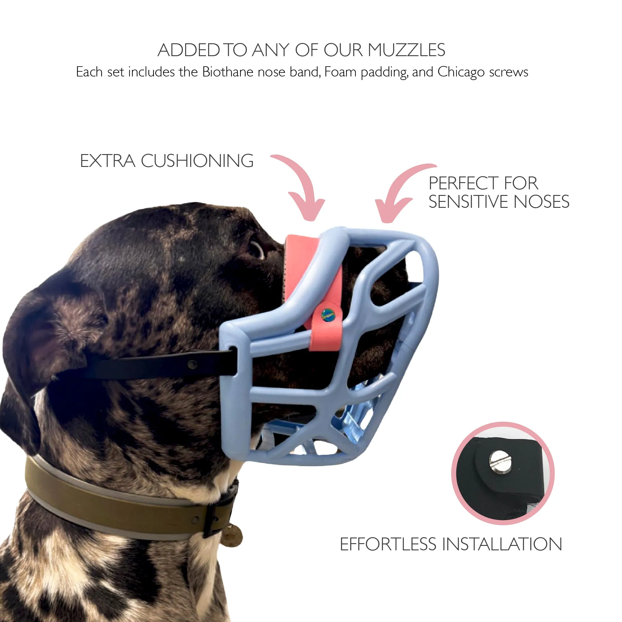 Foam padded nose band - Customisable