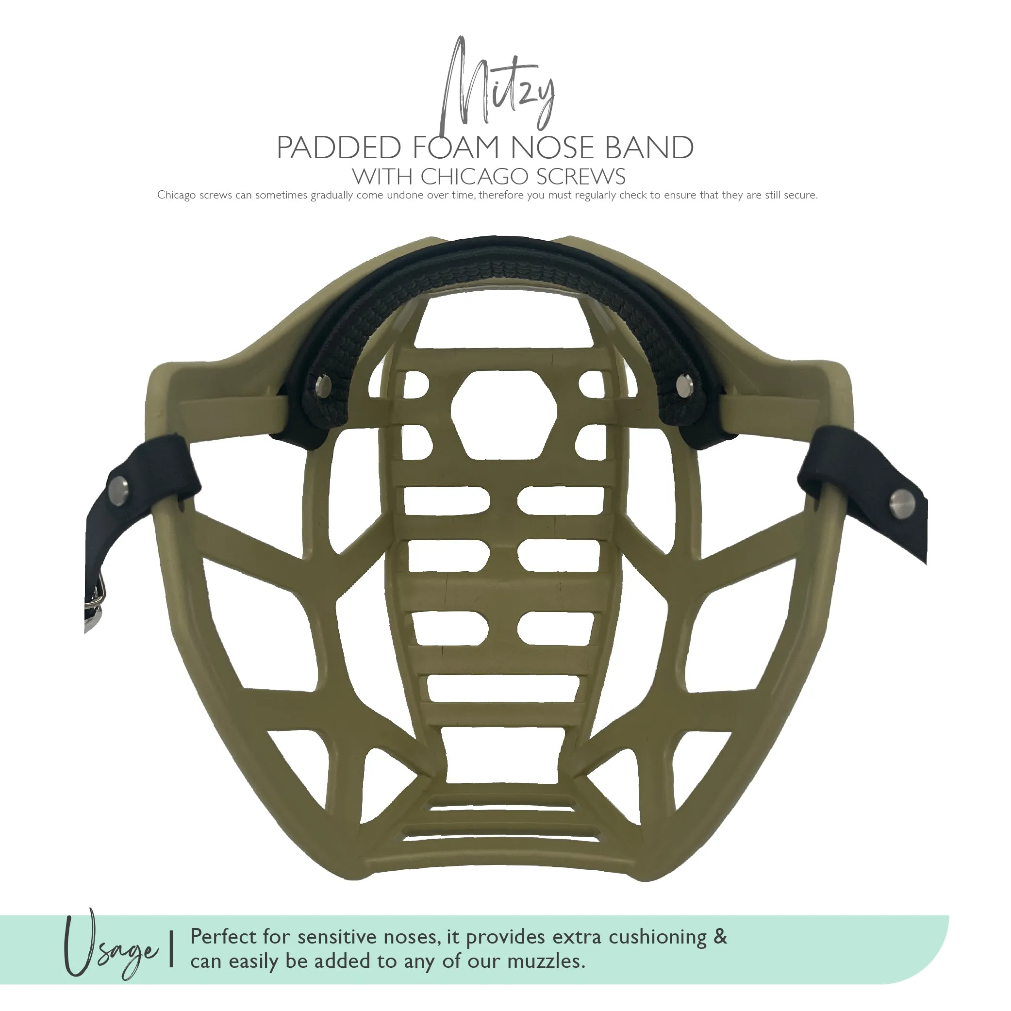 Foam padded nose band - Customisable