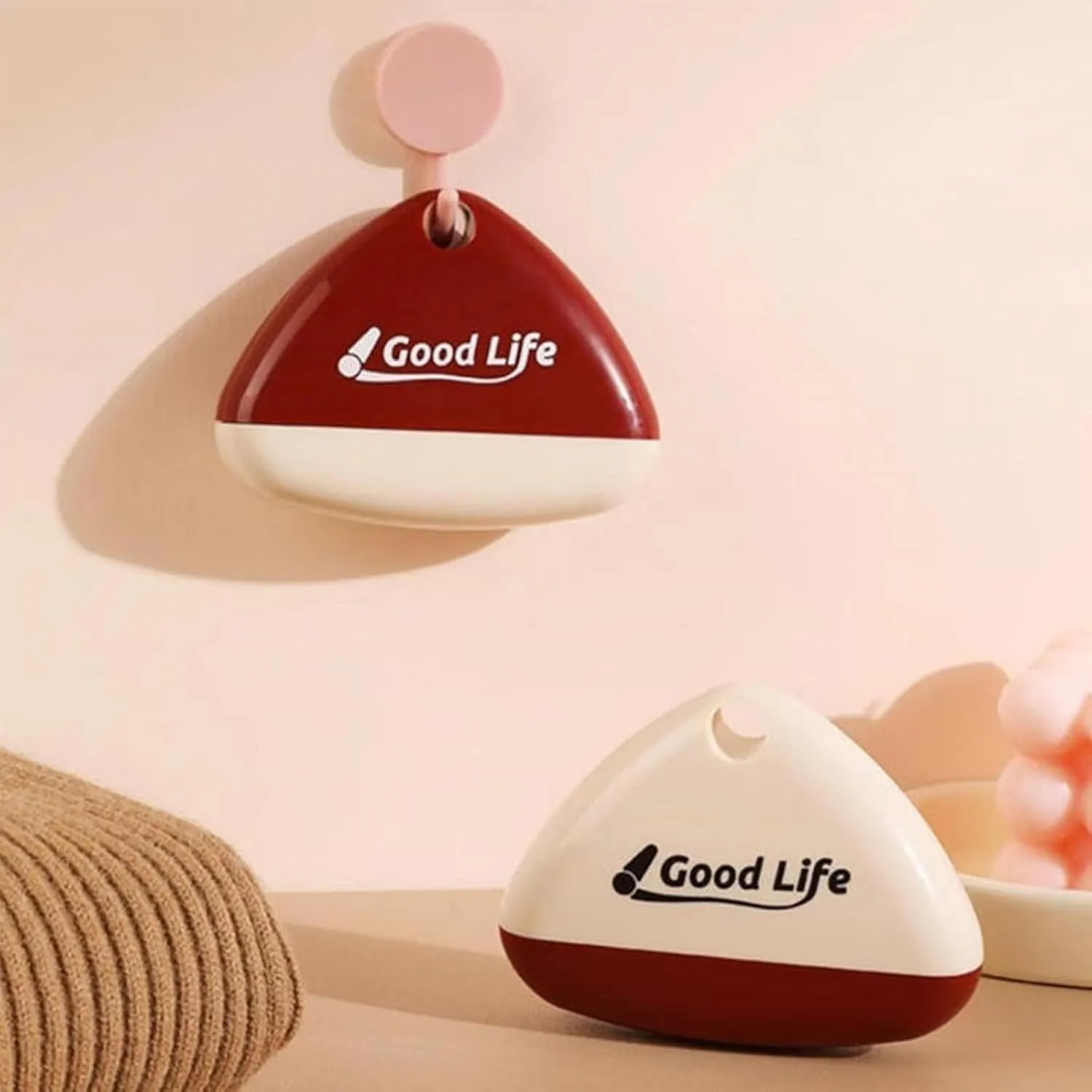 Good Life Lint Roller - Reusable, Washable Lint Remover, Portable Pet Hair Remover for Clothes (White*2)