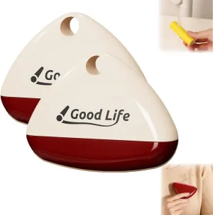 Good Life Lint Roller - Reusable, Washable Lint Remover, Portable Pet Hair Remover for Clothes (White*2)