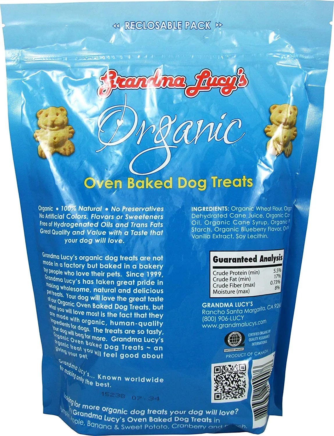 Grandma Lucy's ORGANIC Blueberry treats 14oz bag
