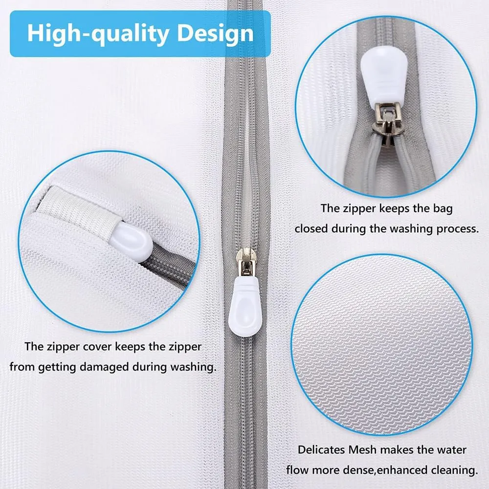Mesh Laundry Bags for Delicates,with Upgrade the hanging ring,mesh laundry bags for washing machine12 x 16 Inches  (1 Medium)