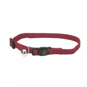 New Earth Soy Breakaway Cat Collar Cranberry