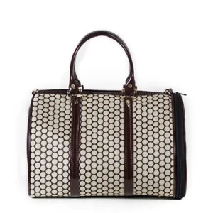 NOIR DOTS JL DUFFEL DOG CARRIER