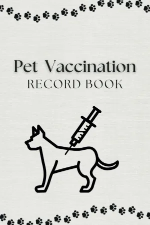 Pet vaccination record book: Pet Medical Health Record and Immunization Log for Multiple Pets Cat Dog Breeds Bird Horse / Vaccination Register , 120 pages Paperback  July 3, 2024