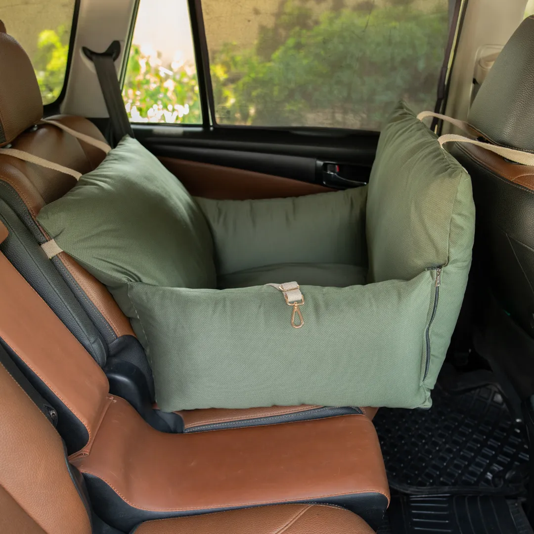 PoochMate Travel Bed for Medium Dogs : Forest Green