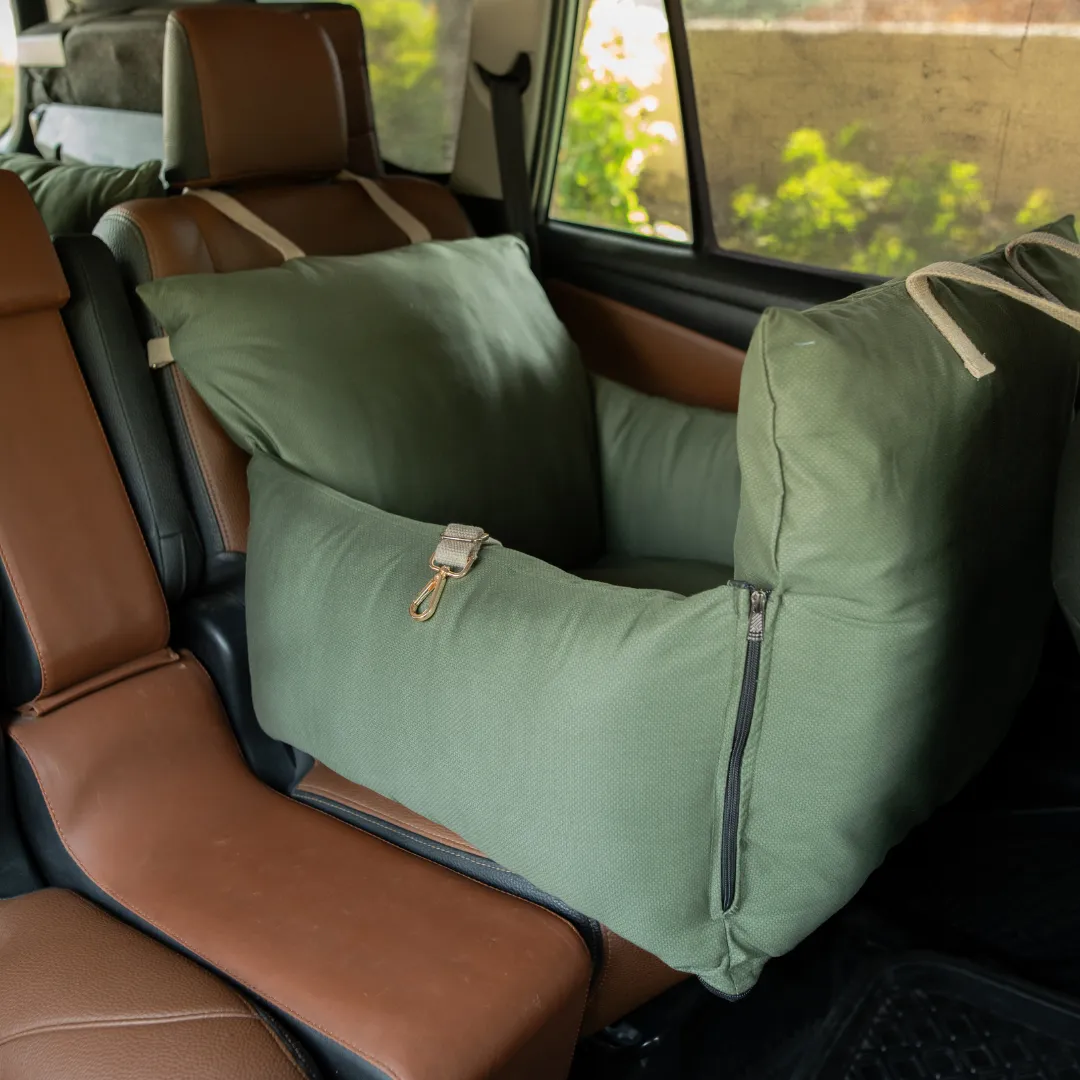 PoochMate Travel Bed for Medium Dogs : Forest Green