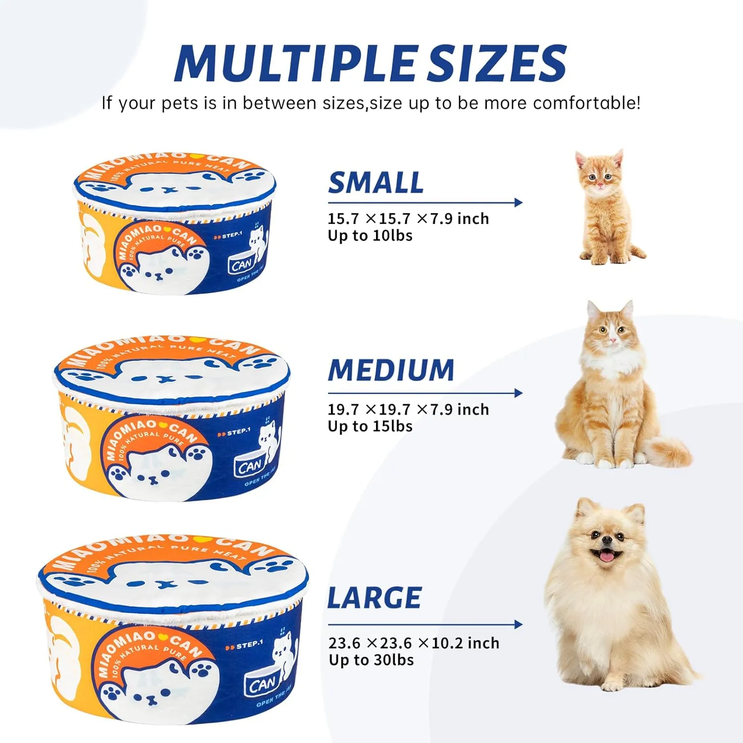  Ramen Noodle Dog & Cat Bed,Keep Warm and Super Soft Creative Pet Nest for Indoor Cats,Removable Washable Cushion for Small Medium Large Dogs and Cats