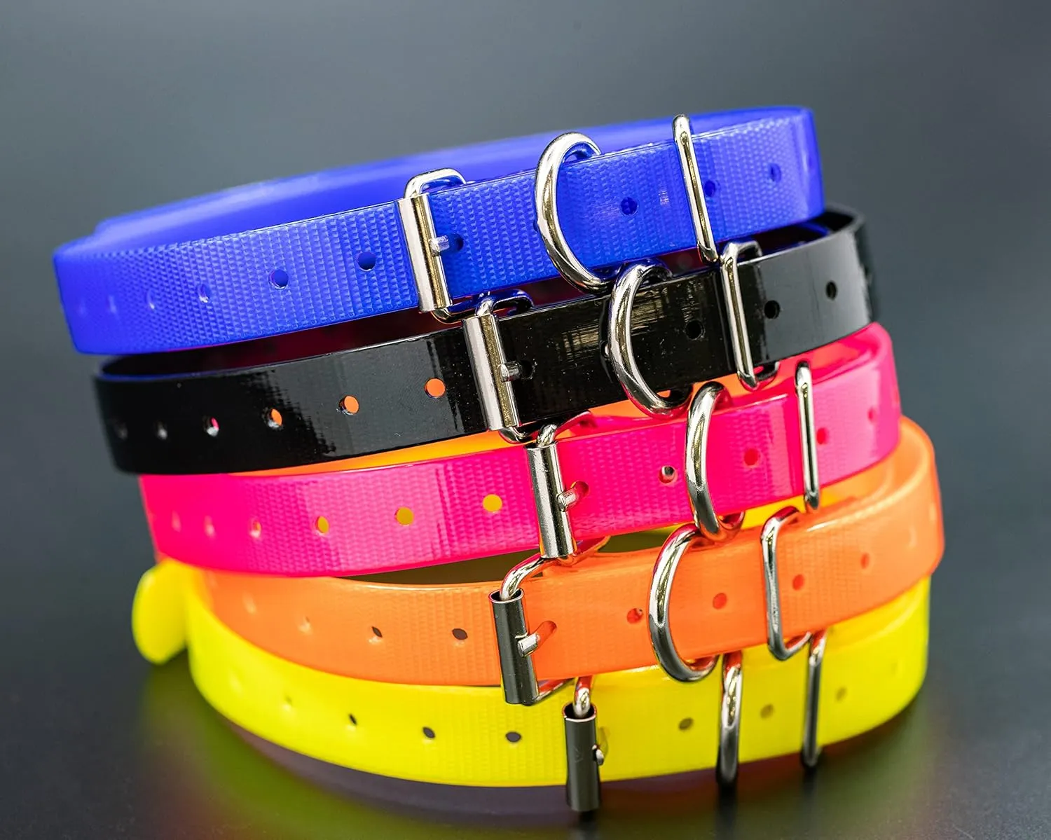 Replacement  Collar Strap Bands with Double Buckle Loop for All Brands of Pet Shock Bark e Collars and Fences.