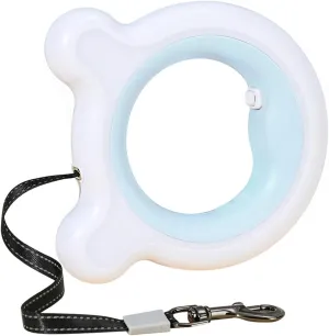 Retractable Dog Leash,Hands-Free & Hand-Held Design, One-Button Brake,10FT Strong Nylon Rope,Dog Leash for Up to 60lbs Medium Dogs, Small Dogs & Puppies(Blue)