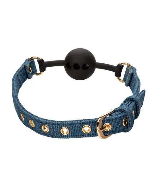 Ride 'em Premium Denim Collection Ball Gag