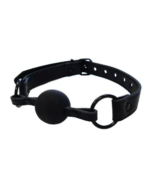 Rouge Leather Ball Gag