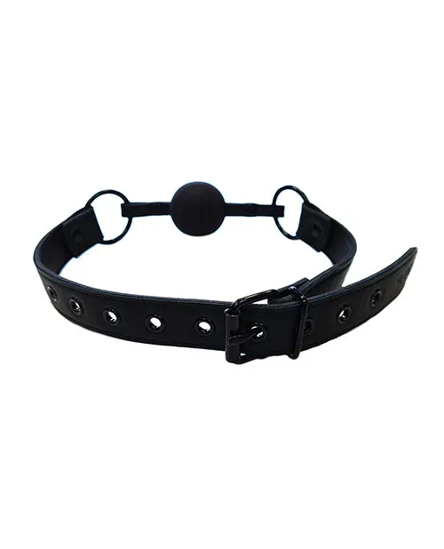 Rouge Leather Ball Gag
