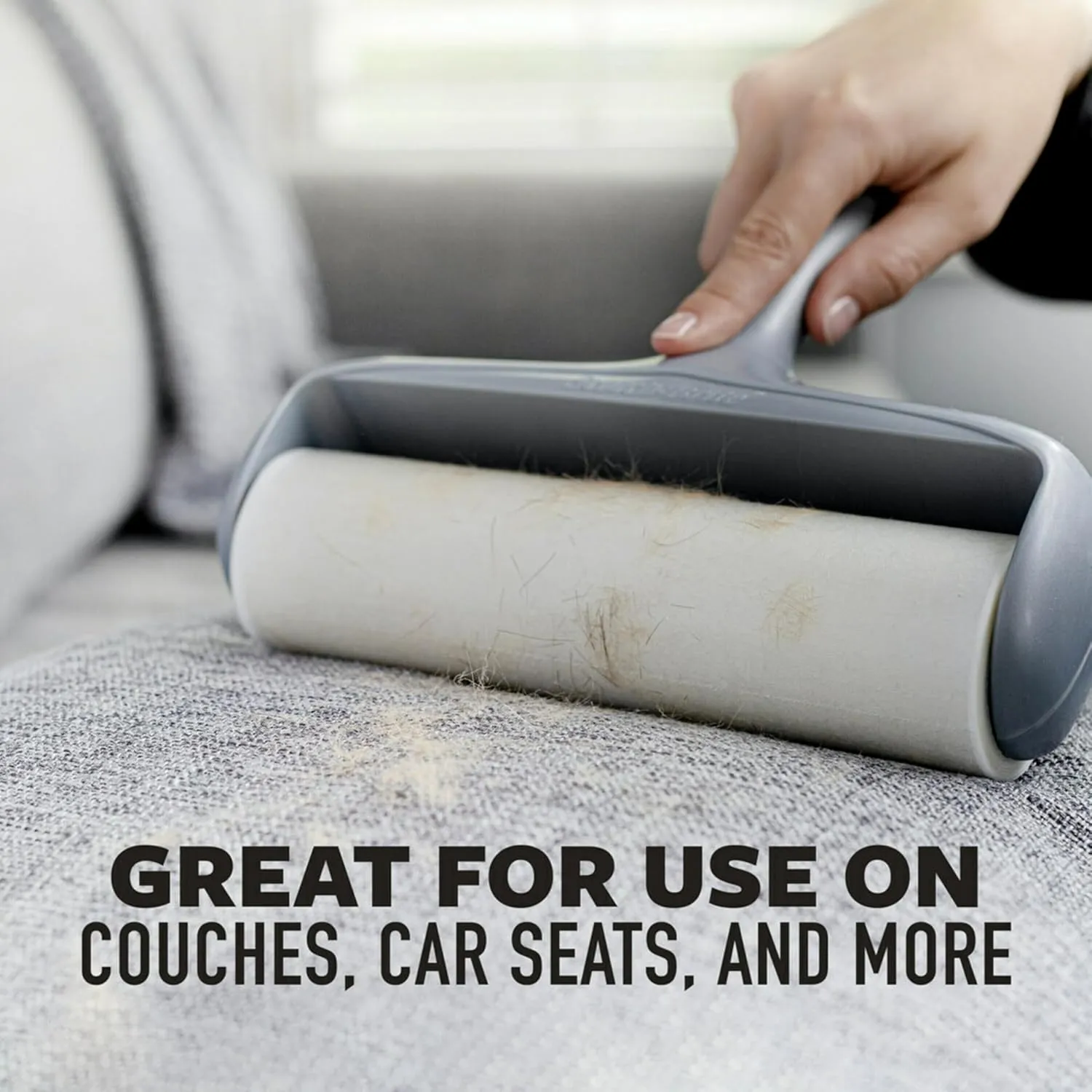 Scotch-Brite 50% Stickier Large Surface Lint Roller, Works Great On Pet Hair, 60 Sheets