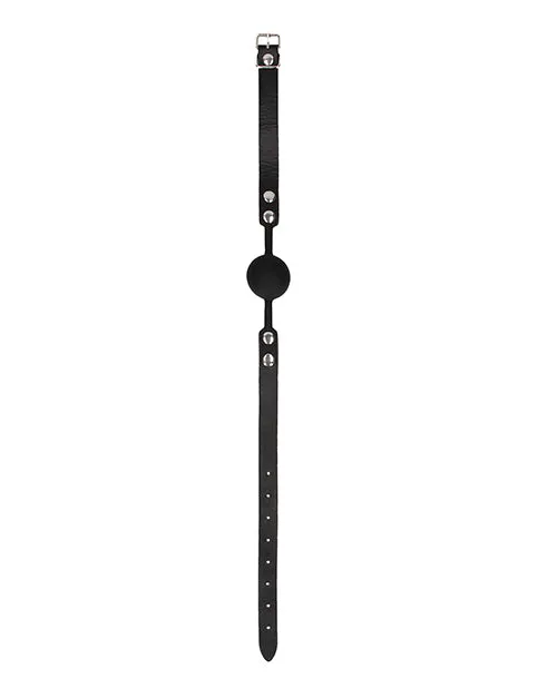 Shots Ouch Black & White Silicone Ball Gag