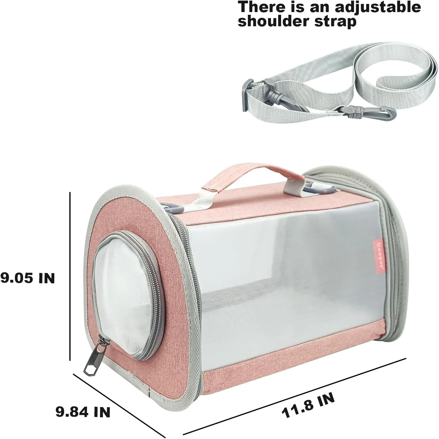Small Animal Carrier Bag, Portable Guinea Pig Travel Carrier, Breathable Small Pet Bag for Guinea Pig Bird Rabbit Hamster Chinchilla Hedgehog Sugar Glider Outgoing Travel Carrying Case