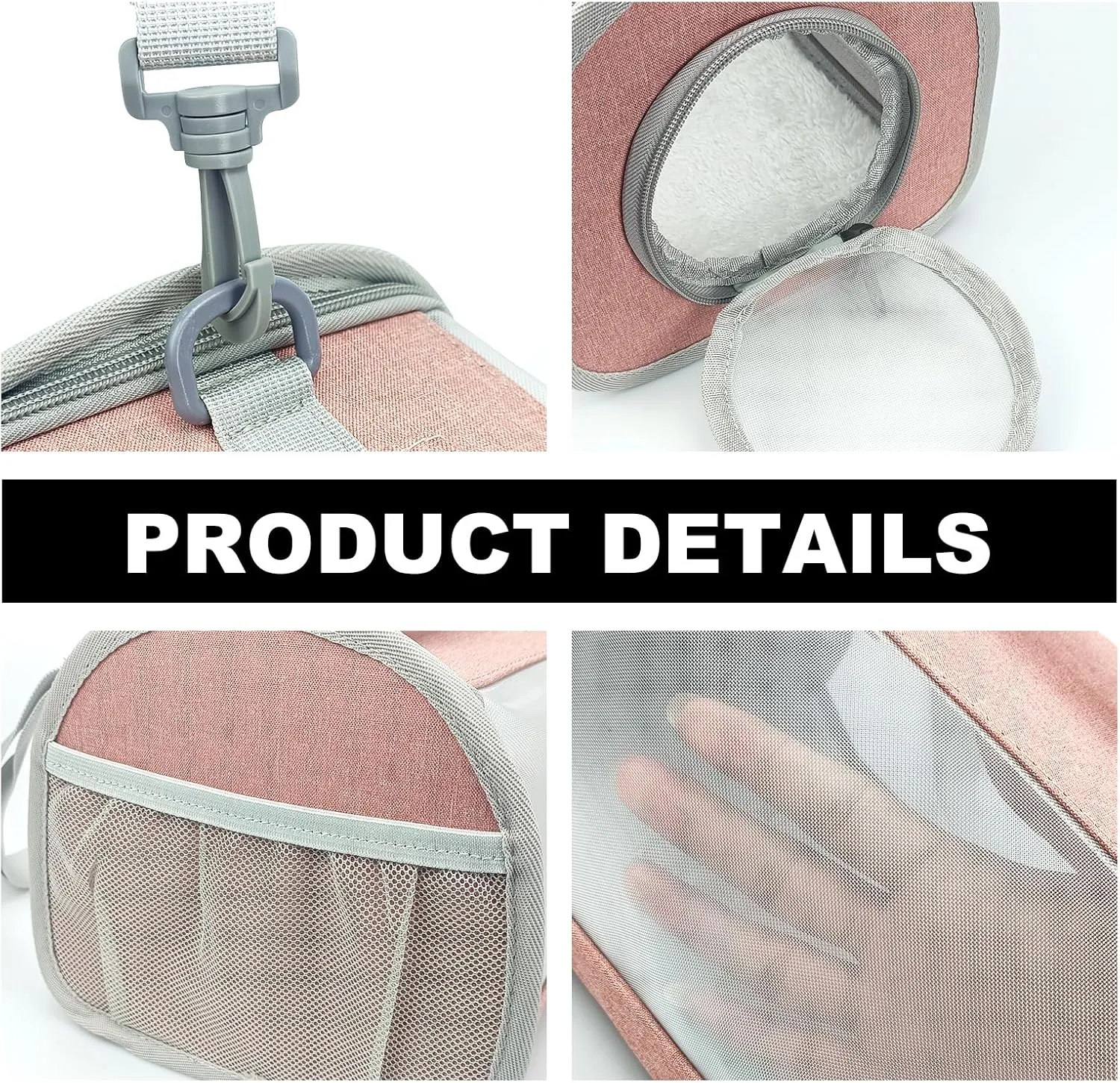 Small Animal Carrier Bag, Portable Guinea Pig Travel Carrier, Breathable Small Pet Bag for Guinea Pig Bird Rabbit Hamster Chinchilla Hedgehog Sugar Glider Outgoing Travel Carrying Case