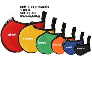 Softie Muzzle Set of 6 by Proguard