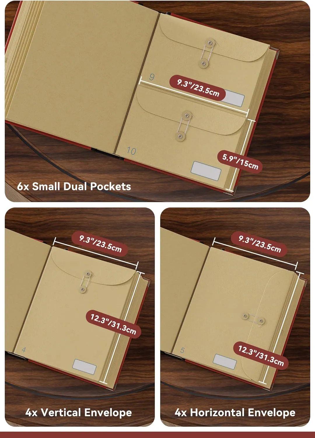 ThinkTex Important Document Organizer, Customized Adventure-Style Expanding File Folder for Important Papers, Birth Certificates,Social Security Cards, Passports, Photos. Gifts for Parents