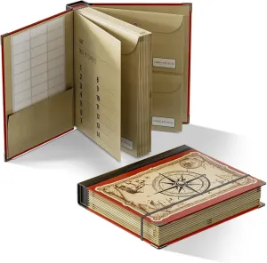 ThinkTex Important Document Organizer, Customized Adventure-Style Expanding File Folder for Important Papers, Birth Certificates,Social Security Cards, Passports, Photos. Gifts for Parents
