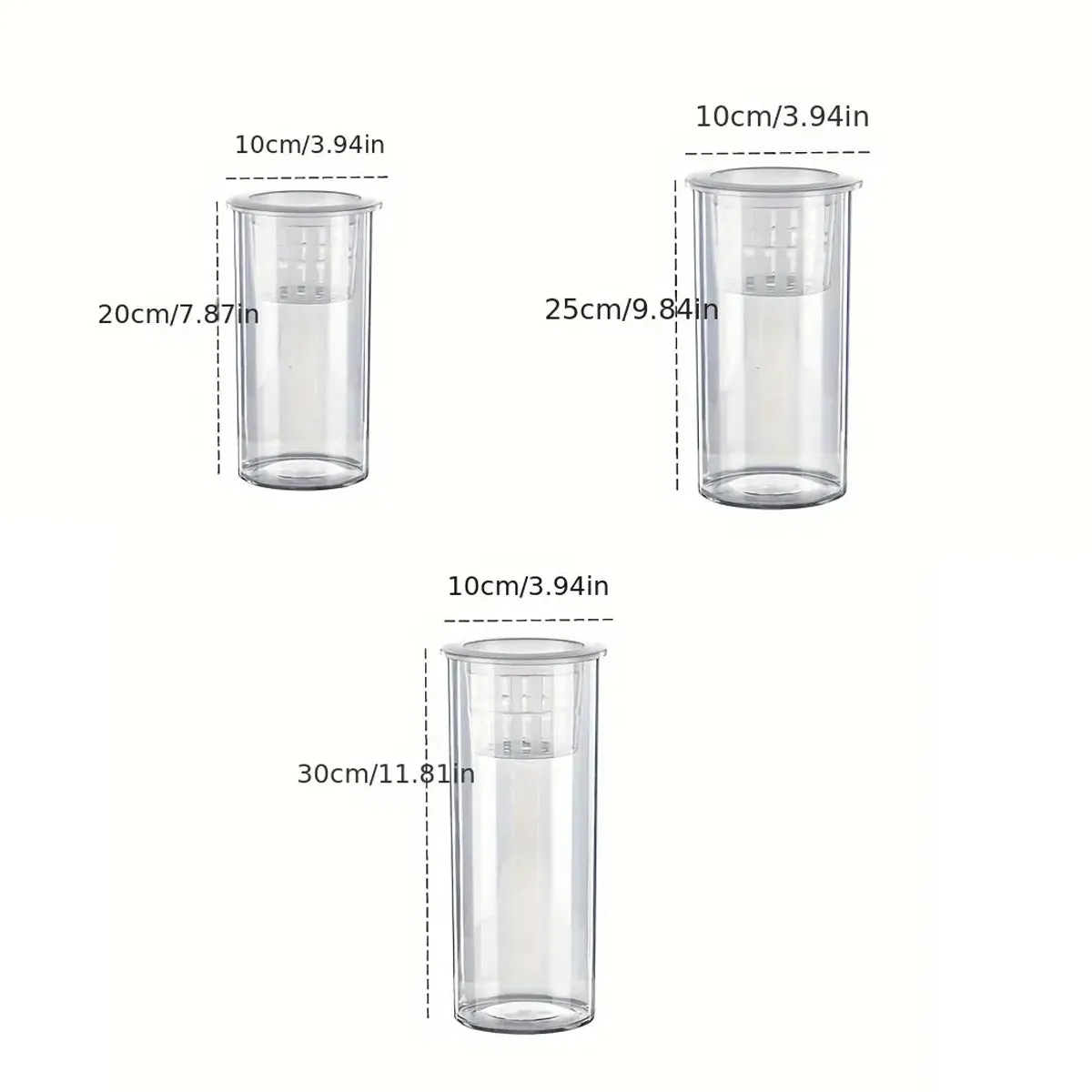 Vase Transparent PET Lightweight